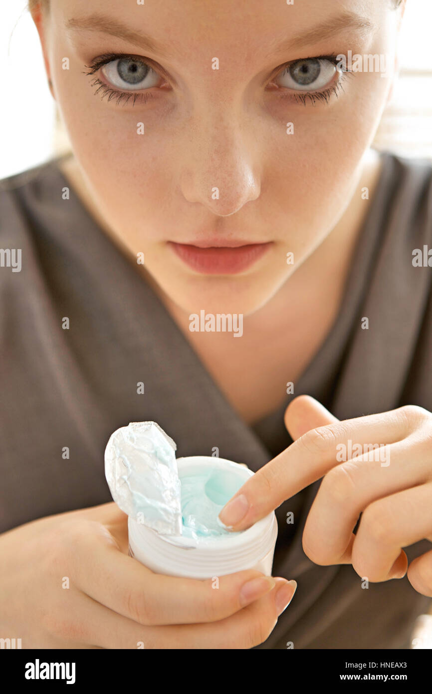 Woman cleanser face hi-res stock photography and images - Alamy