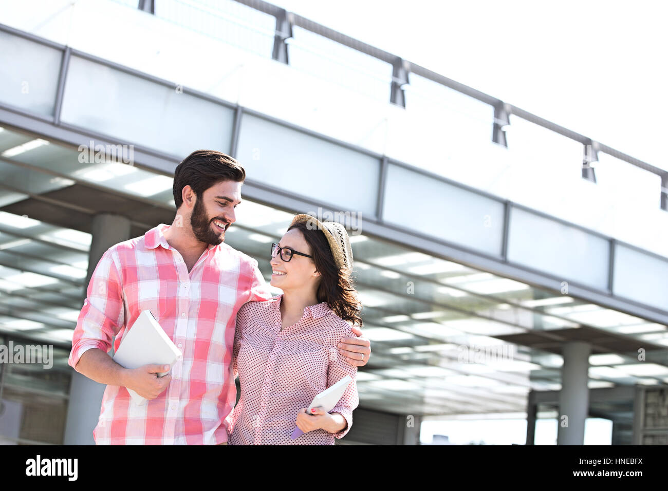 Walking with each other hi-res stock photography and images - Alamy