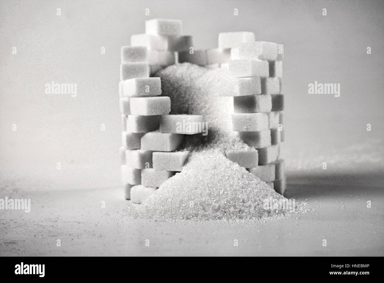 Lump sugar - close up Stock Photo - Alamy