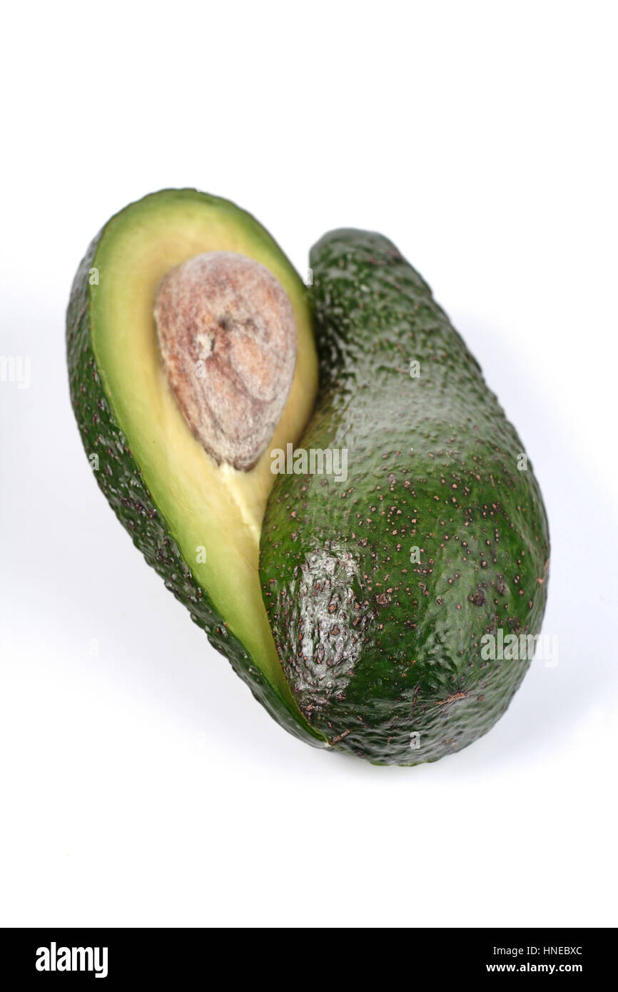 Studio shot of avocado on white background Stock Photo