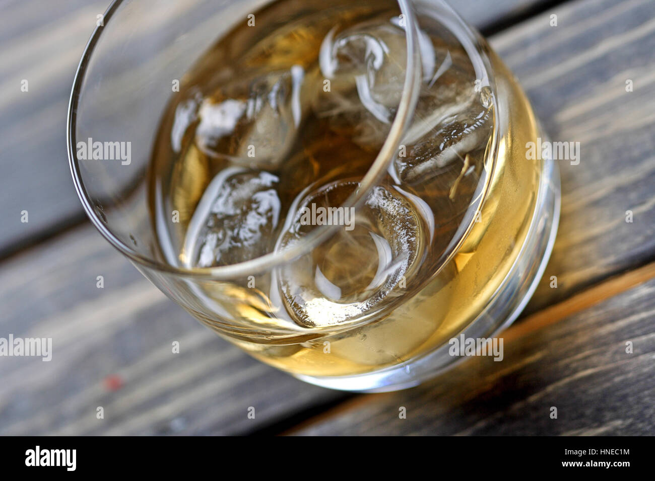 Close-up of whisky glass Stock Photo