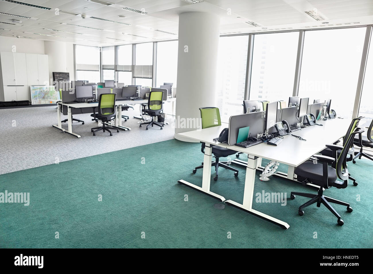 View of empty office Stock Photo