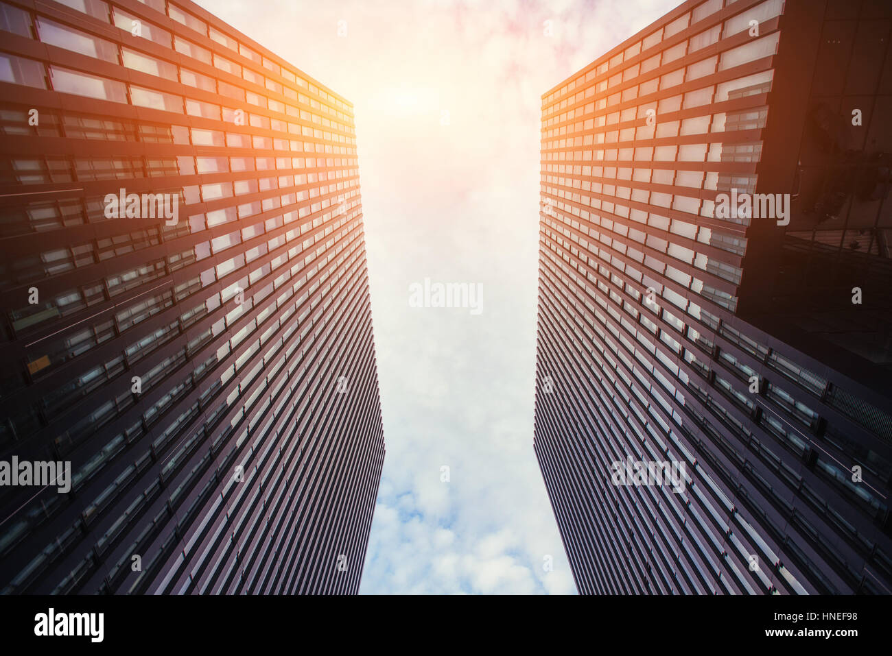 High-rise building in the sky Stock Photo