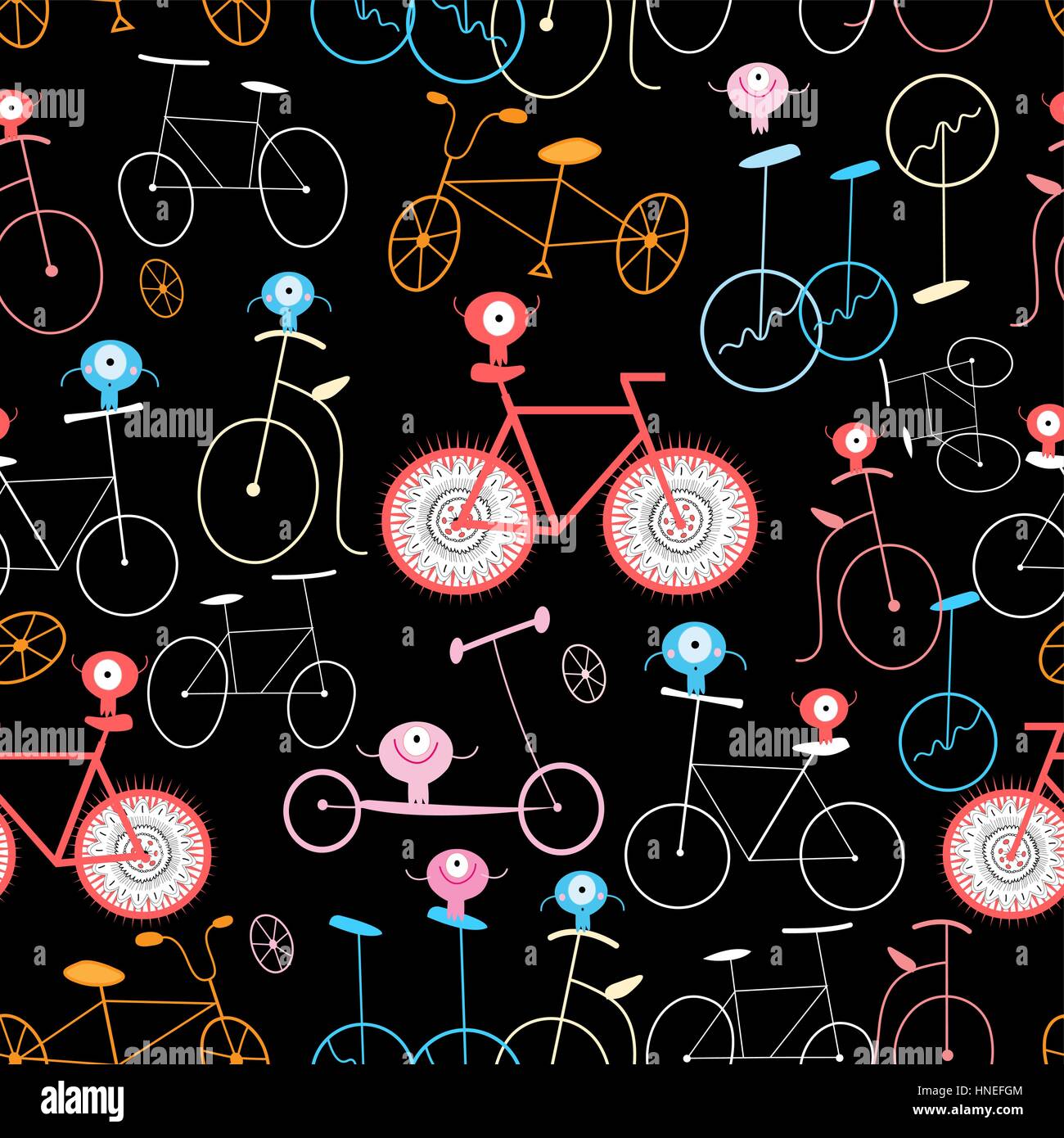 Funny bikes Stock Vector Images - Alamy
