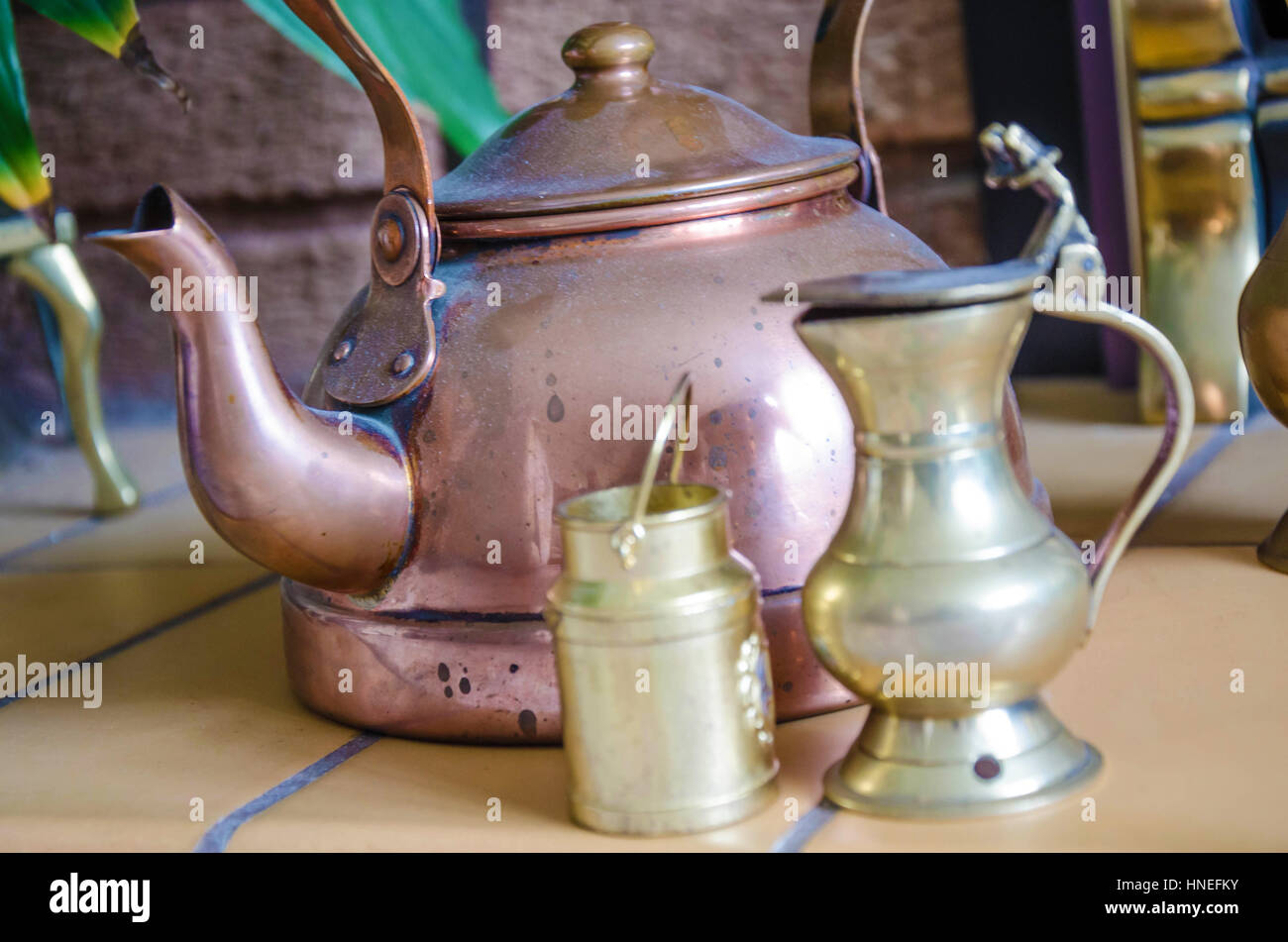 Brass kettle hires stock photography and images Alamy