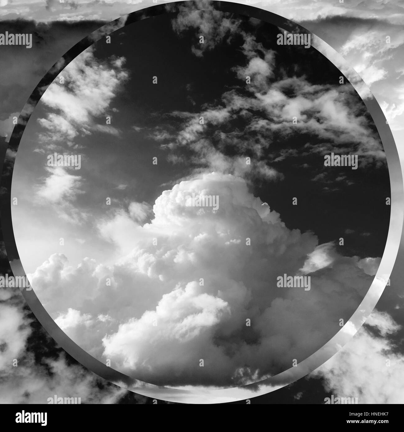 Cumulus clouds black and white hi-res stock photography and images - Alamy