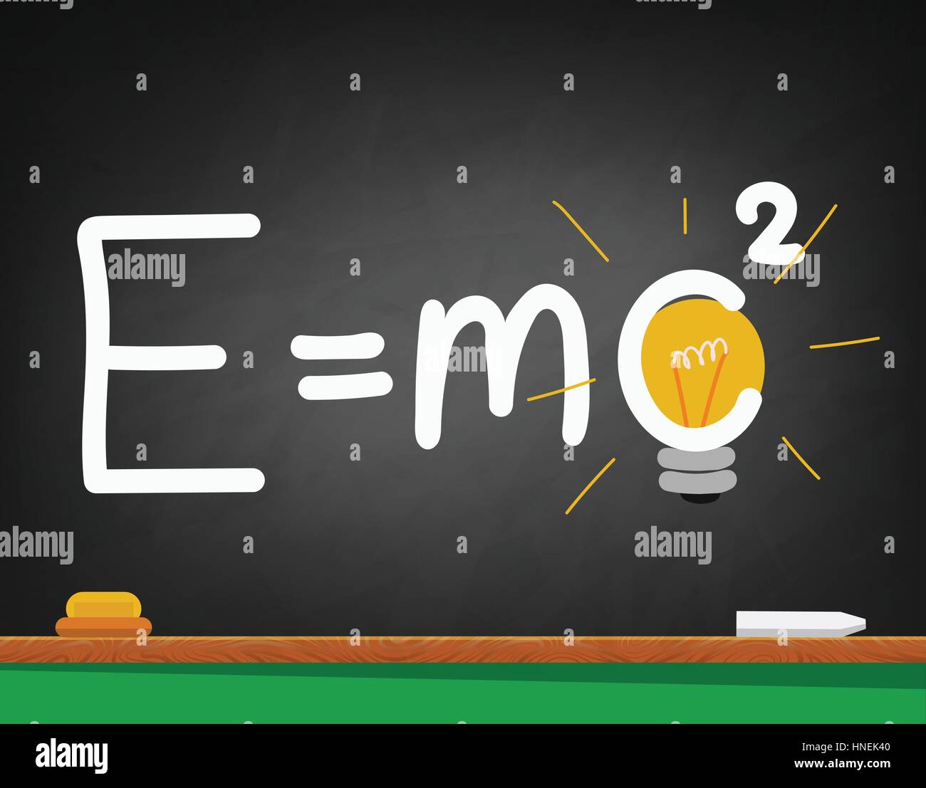 formula written in chalk on a black school Board Stock Vector Image