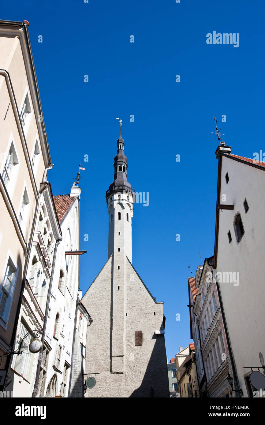 Buildings in the Old Town in Tallinn, Estonia Stock Photo