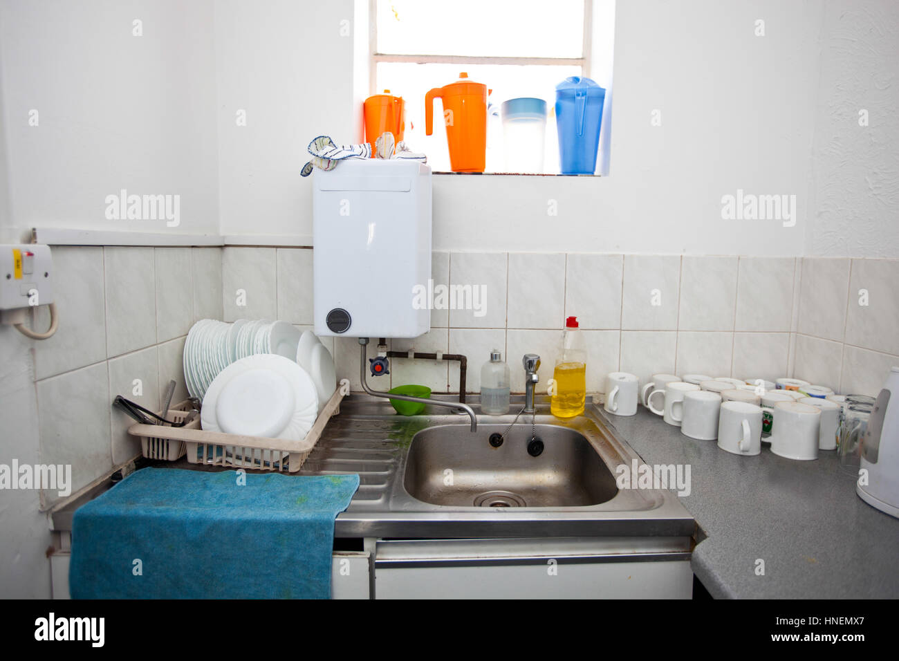 Interior of kitchen in television studio Stock Photo