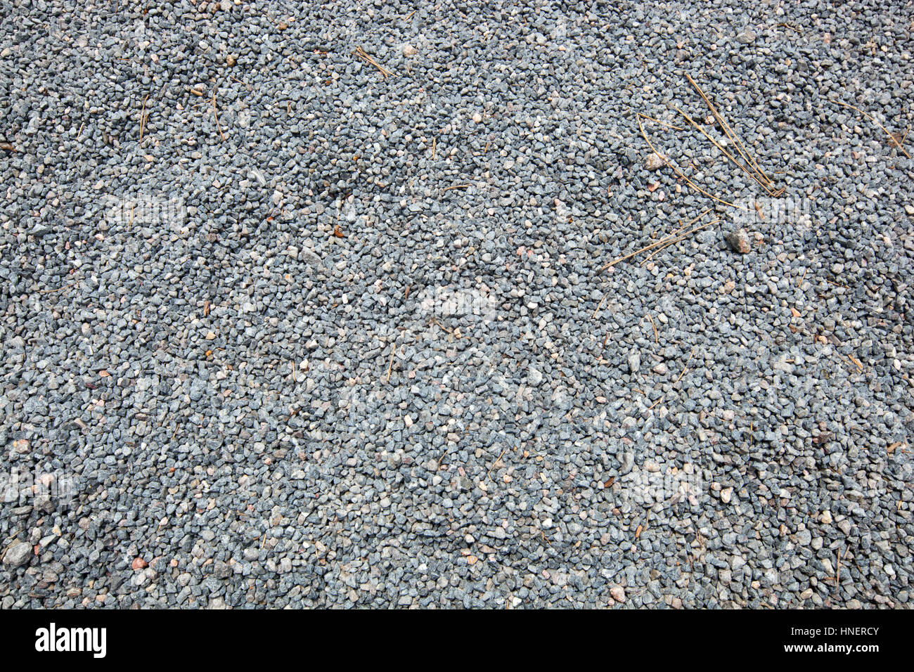 Close-up of fine gravel pile Stock Photo