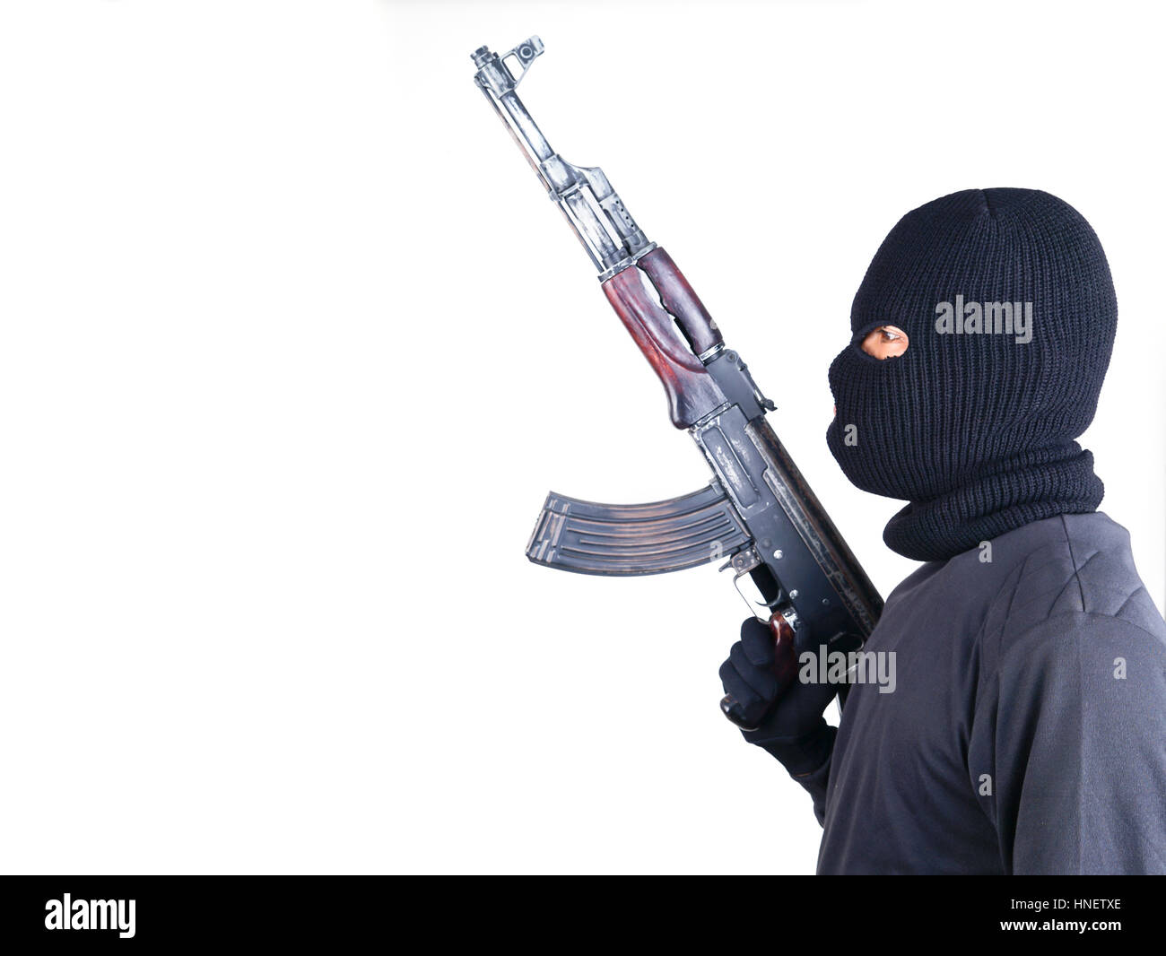 Balaclava gun ak47 hires stock photography and images Alamy
