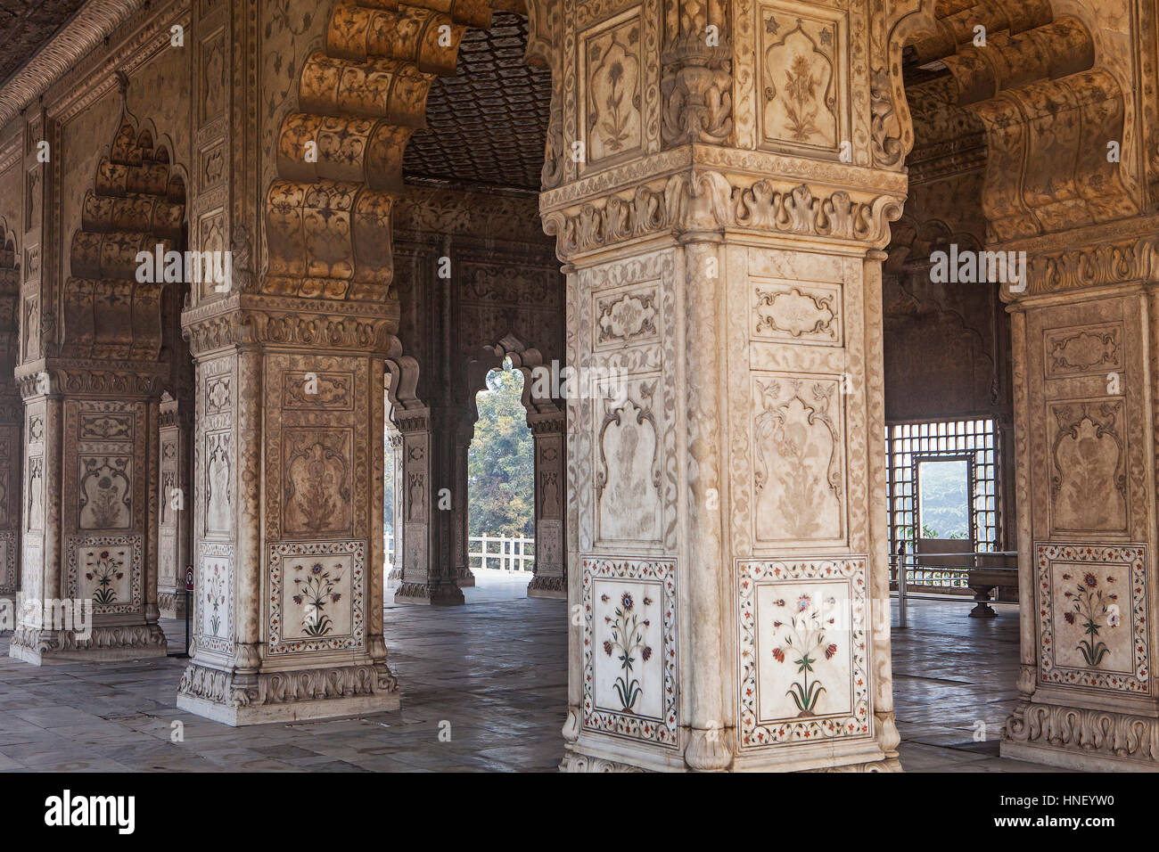 Diwan-i-Khas, in Red Fort, Delhi, India Stock Photo