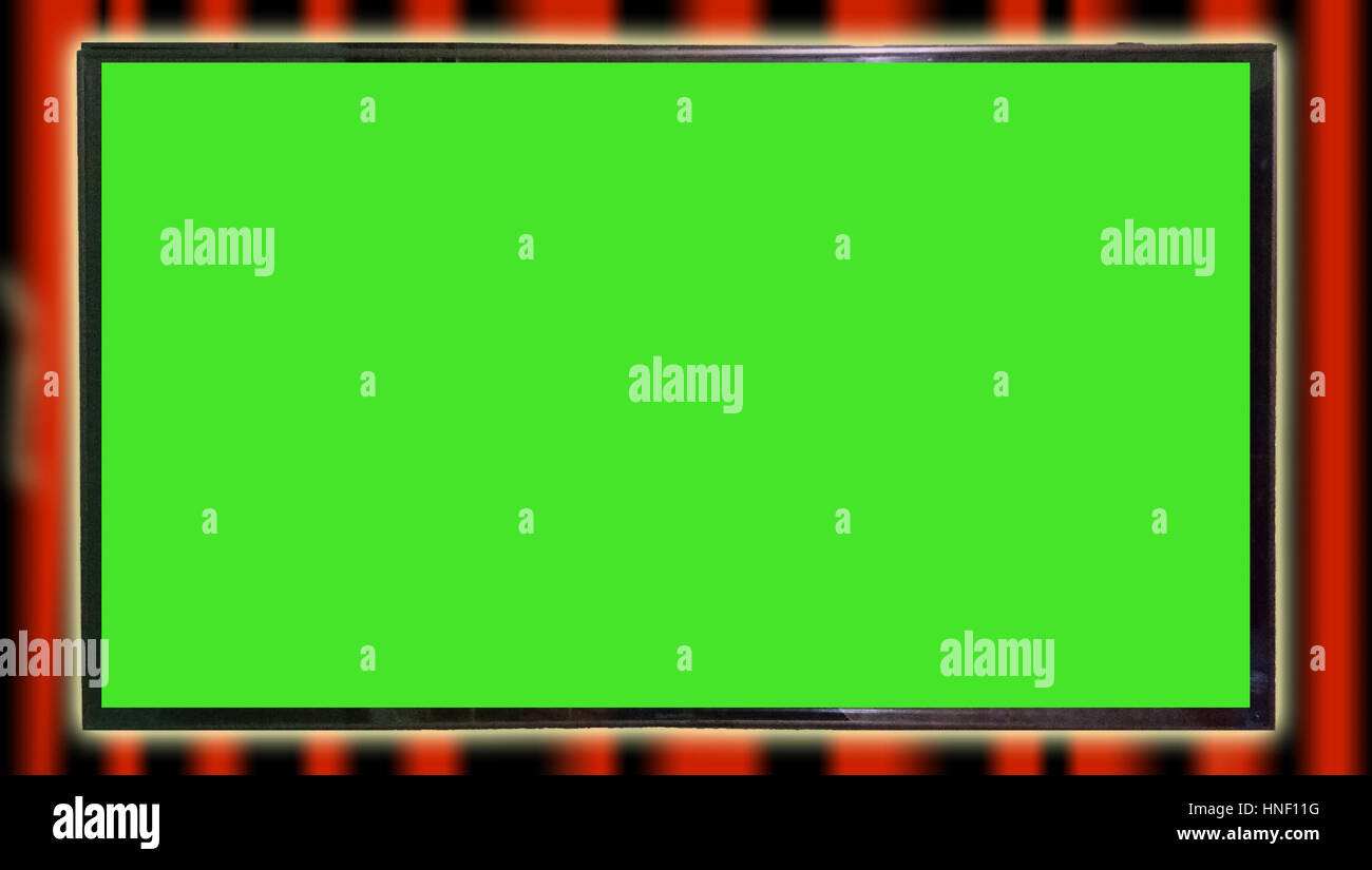 TV Green Screen Stock Photo Alamy
