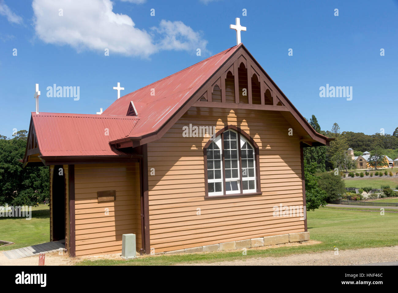 St David's Church, Port Arthur Historic Site, Tasmania, Australia Stock Photo