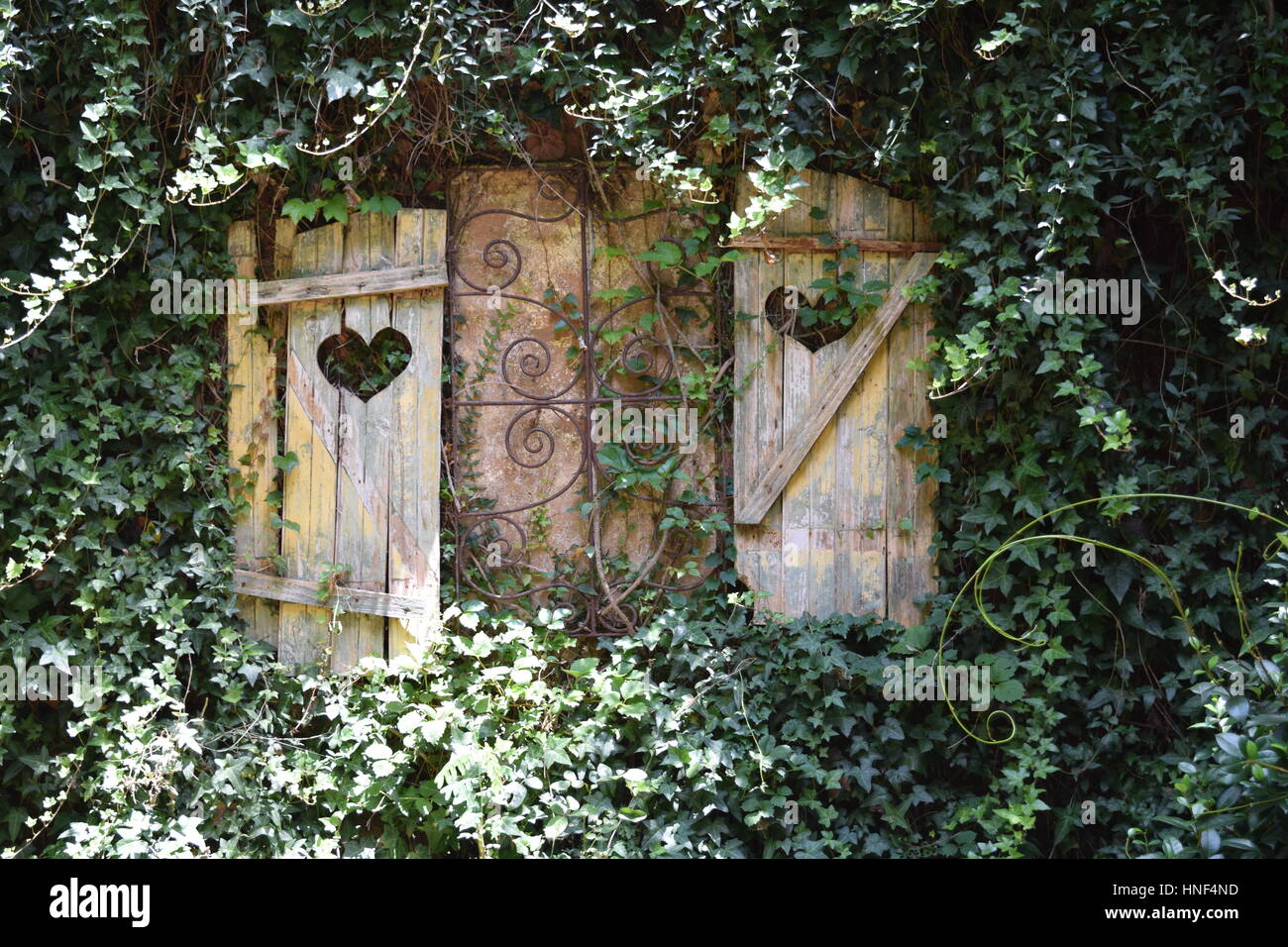 Secret garden arch Stock Photo