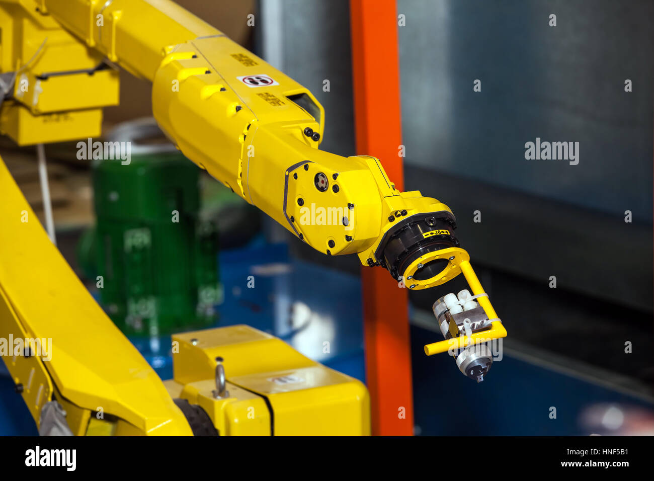 Industrial robot hand Stock Photo