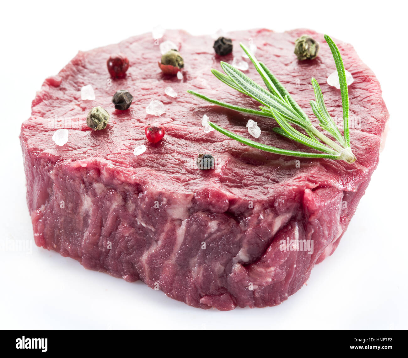 Piece of beef tenderloin isolated on the white background Stock Photo ...