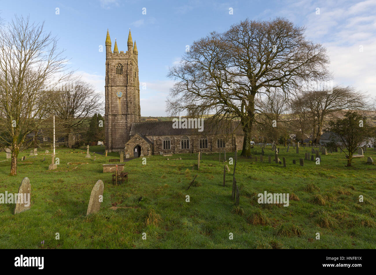St Clarus Parish Church at St Cleer in Cornwall Stock Photo