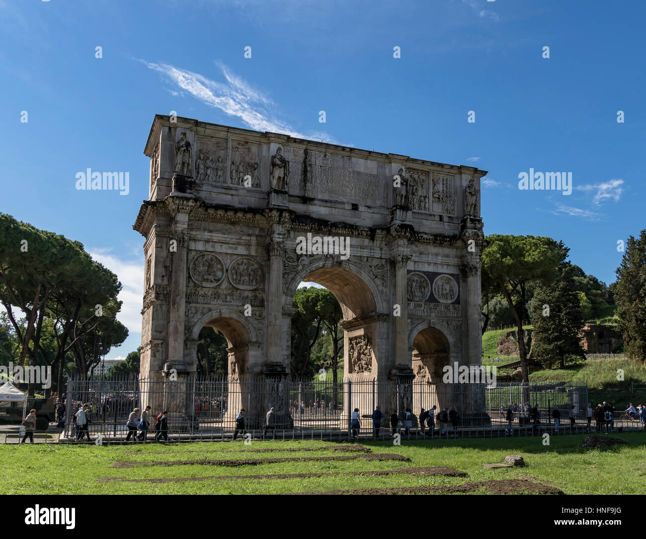 The Arch of Constantine Rome Italy Stock Photo