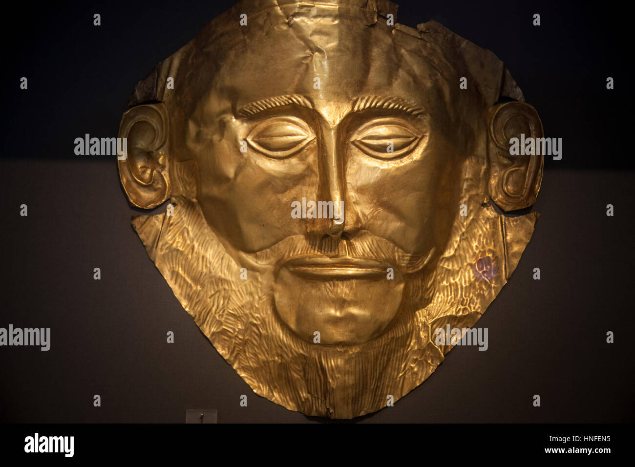 Ancient Greece the Mask of King Agamemnon Stock Photo - Alamy