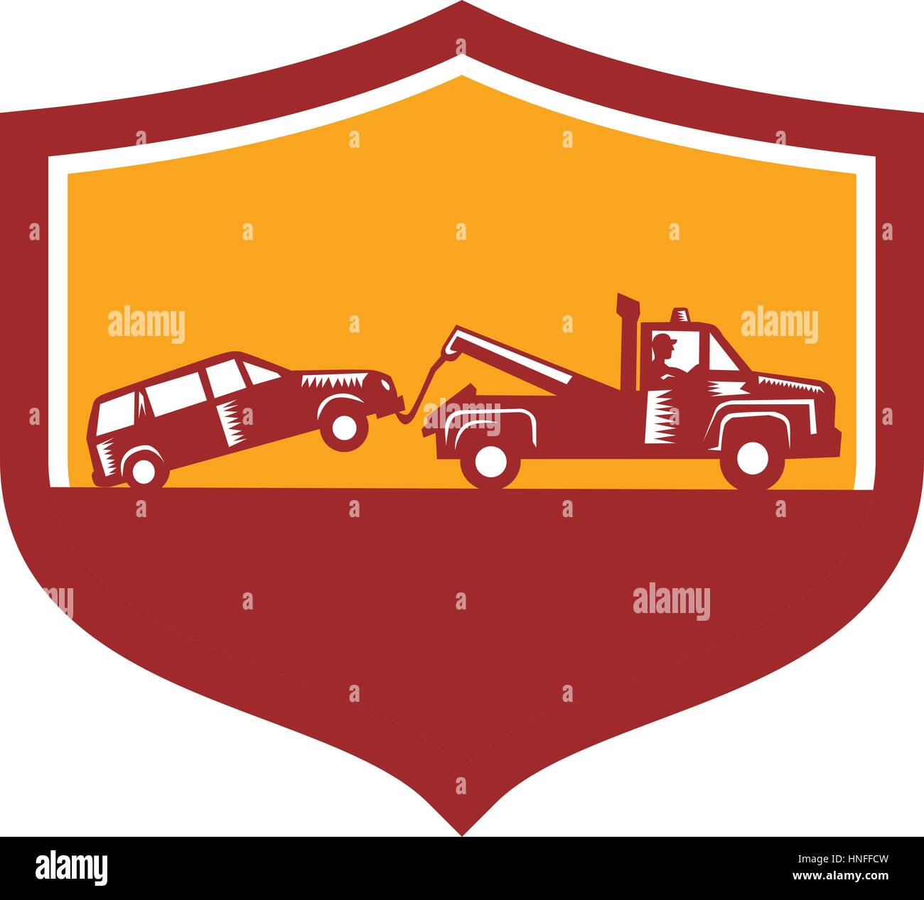 car-being-towed-stock-vector-images-alamy