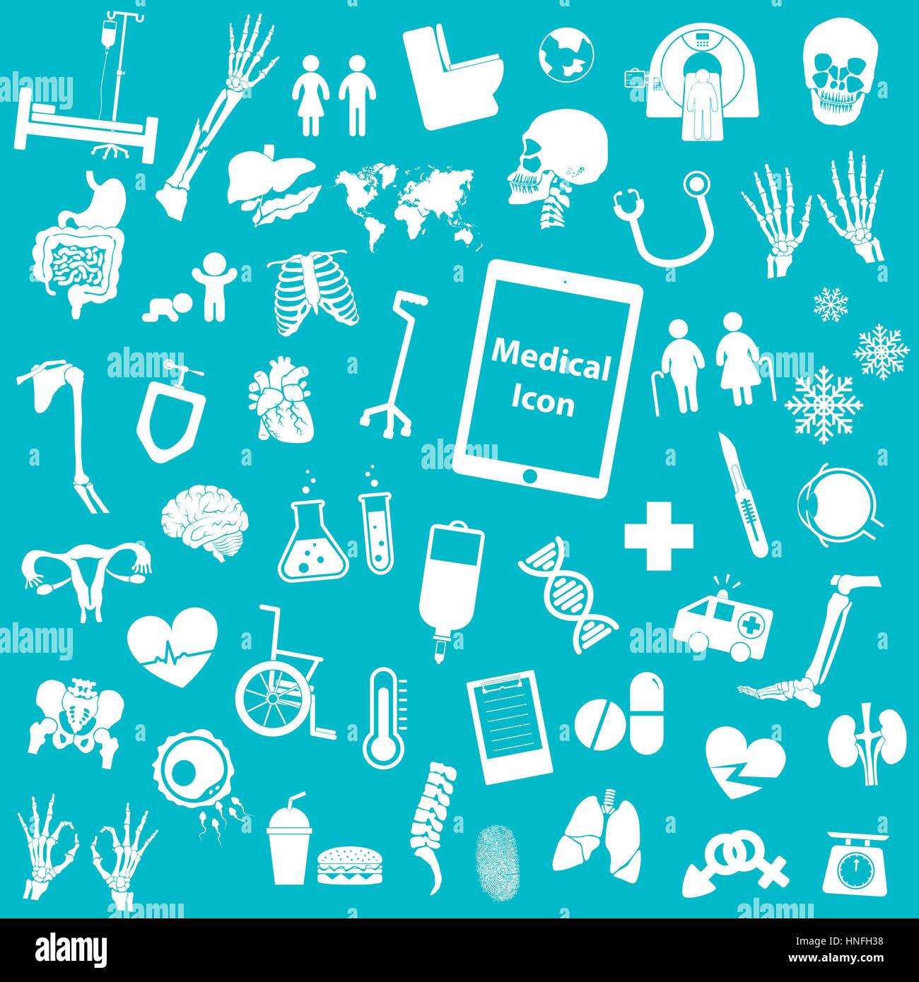 Set medical icon ( leg , hand , test tube , chest , drug , sperm , iv