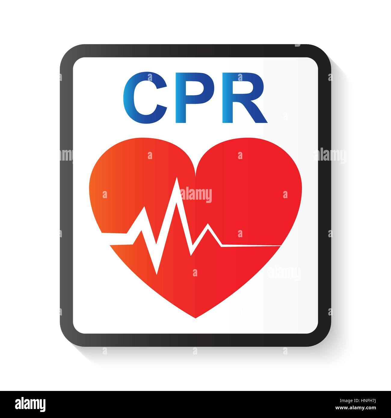 CPR ( cardiopulmonary resuscitation ) , heart and ECG ( Electrocardiogram ) ( image for basic
