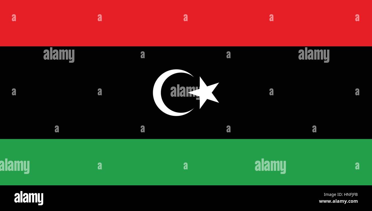 Official Vector Flag Of Libya Stock Vector Image Art Alamy