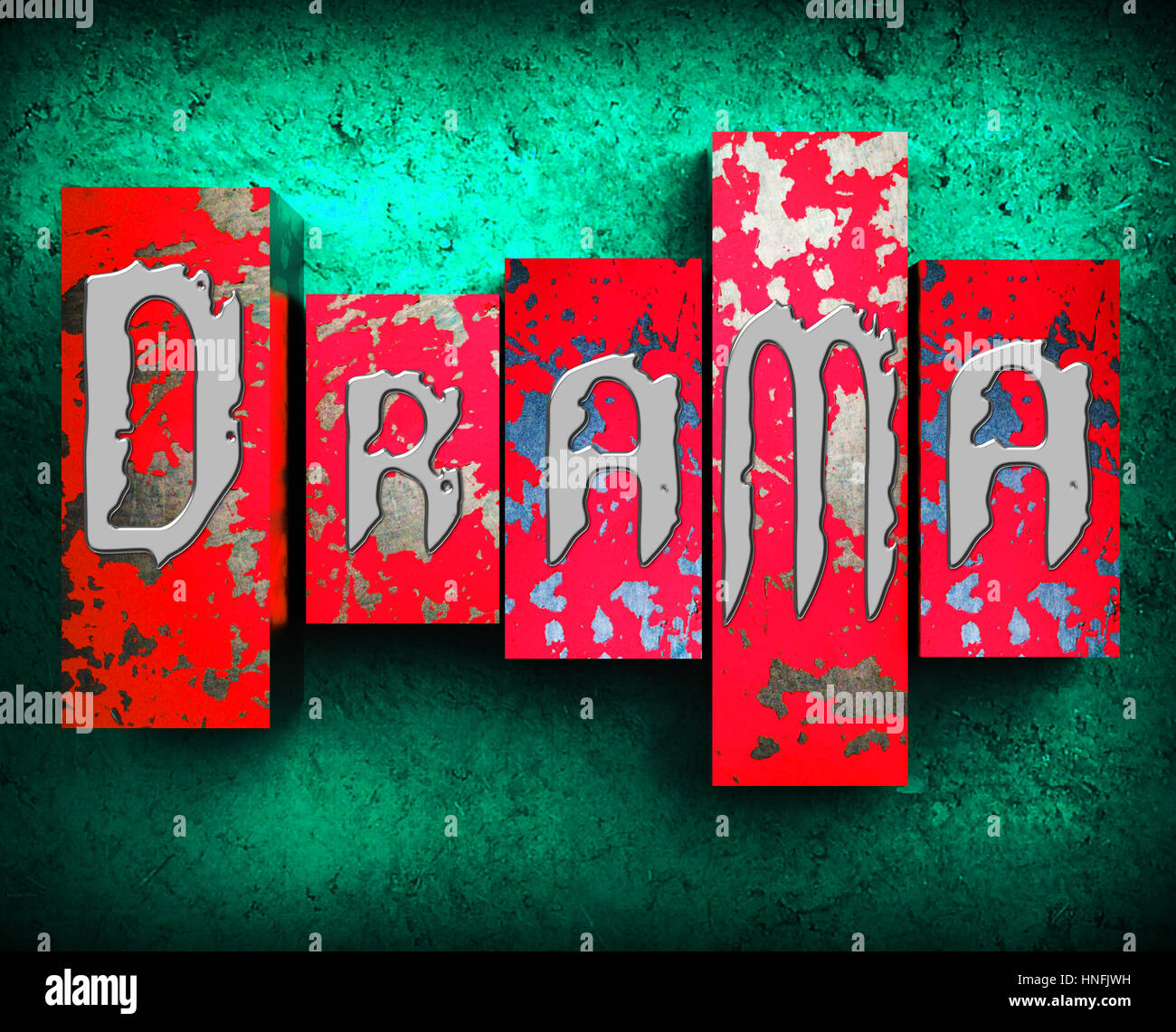 Drama Showing Displays Dramatic Theater 3d Illustration Stock Photo - Alamy