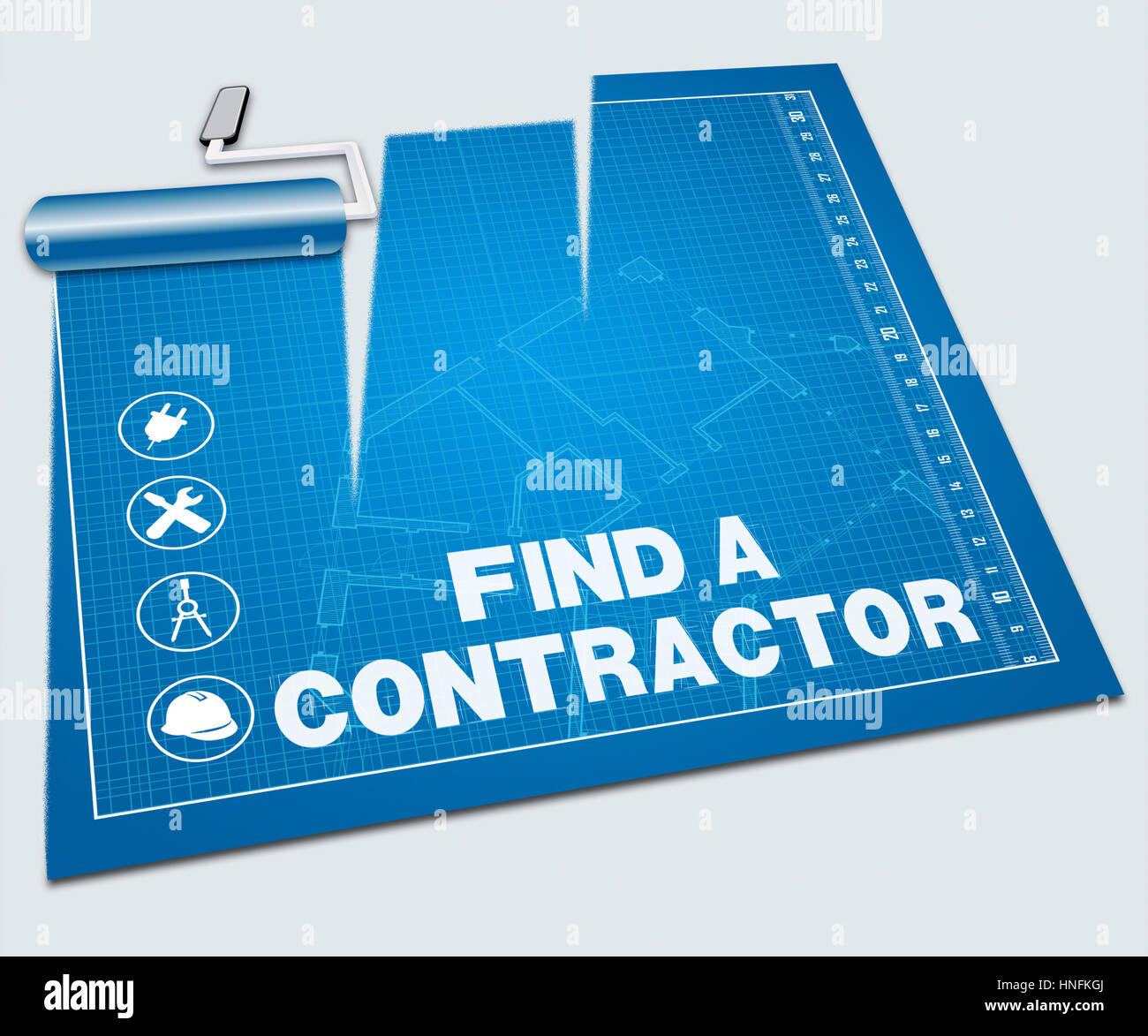 Find A Contractor >> Find A Contractor Paint Roller Shows Builder Search 3d Illustration Find A Contractor >> Find A Contractor Paint Roller Shows Builder Search 3d Illustration