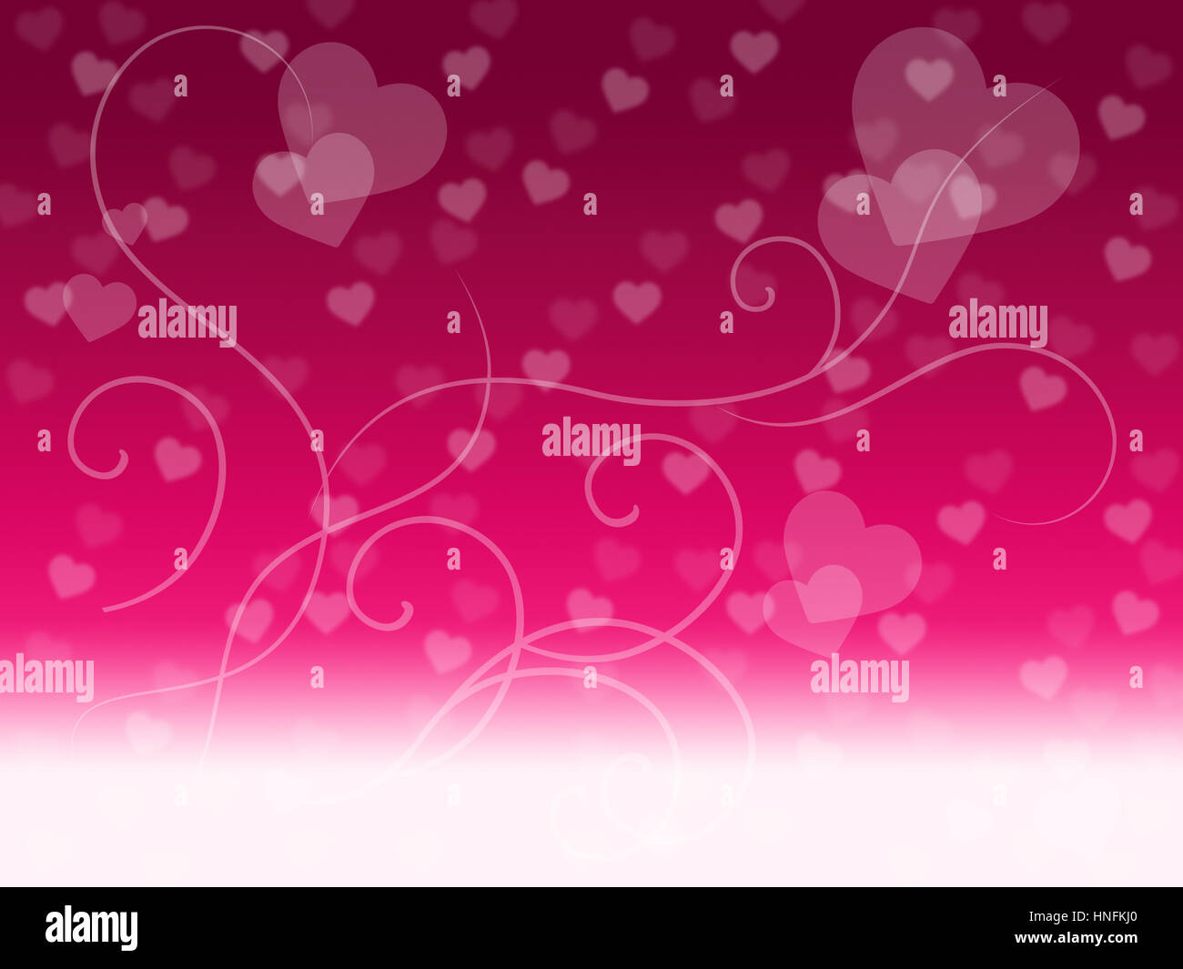 Pink Hearts Background Indicating In Love And Passion Stock Photo - Alamy