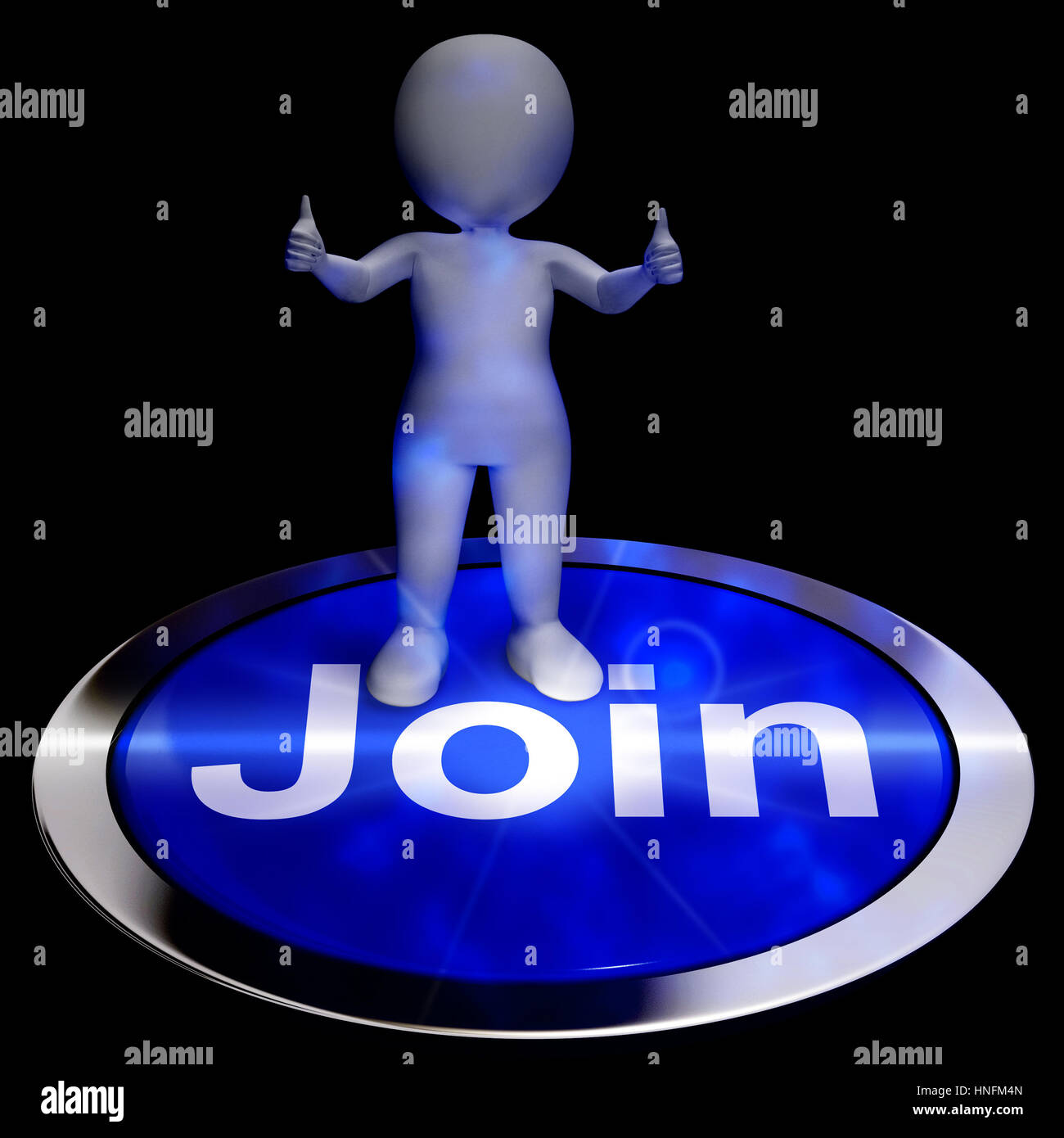 Join Button Showing Subscriptions Application And Registration 3d ...
