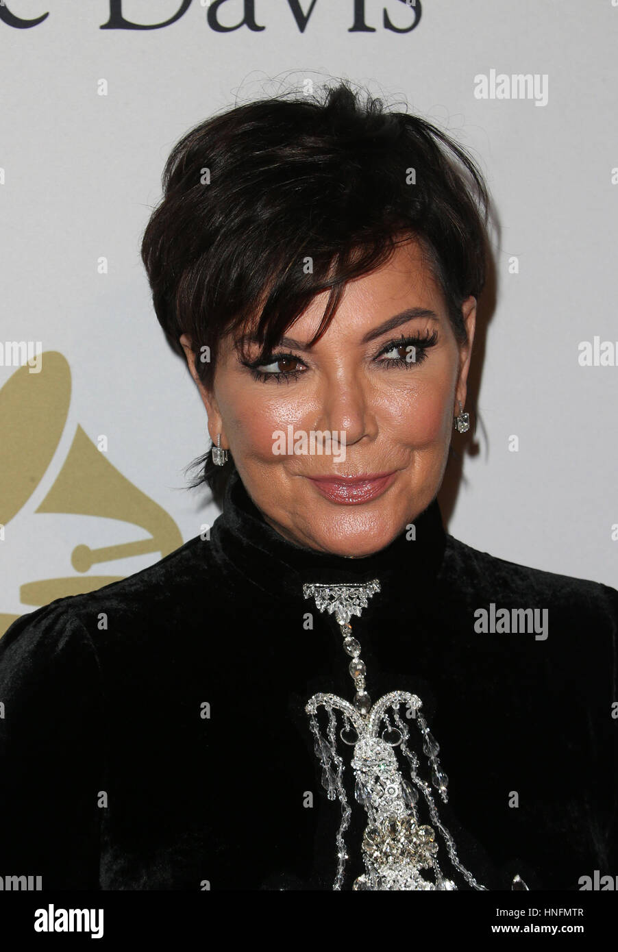 Beverly Hills, Ca - February 11: Kris Jenner, At Pre-grammy Gala And 