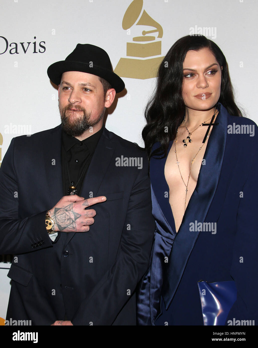 Beverly Hills, CA. 11th Feb, 2017. Joel Madden, Jessie J, At Pre-GRAMMY Gala and Salute to Industry Icons Honoring Debra Lee, At The Beverly Hilton Hotel In California on February 11, 2017. Stock Photo