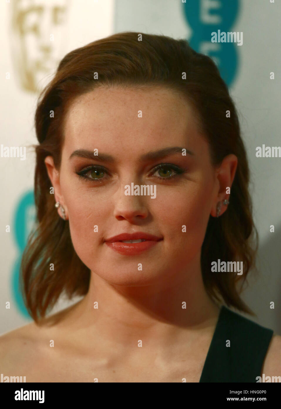 London, UK. 12th February 2017. Daisy Ridley at the 70th British Academy Film Awards. The EE BAFTA 2017 was held at the Royal Albert Hall in London. Credit: Paul Marriott/Alamy Live News Stock Photo