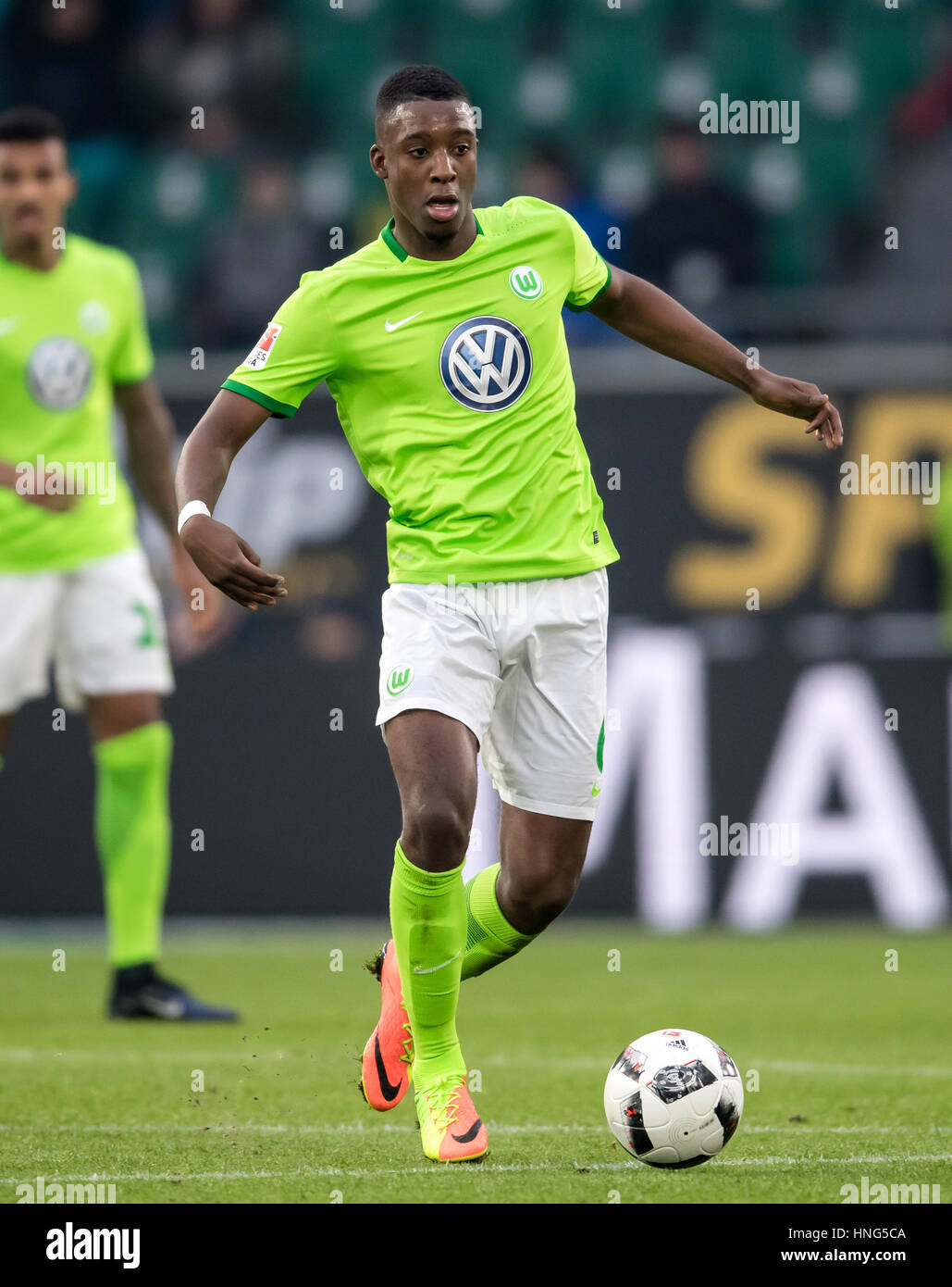 Wolfsburg, Germany. 12th Feb, 2017. Riechedly Bazoer of Wolfsburg ...