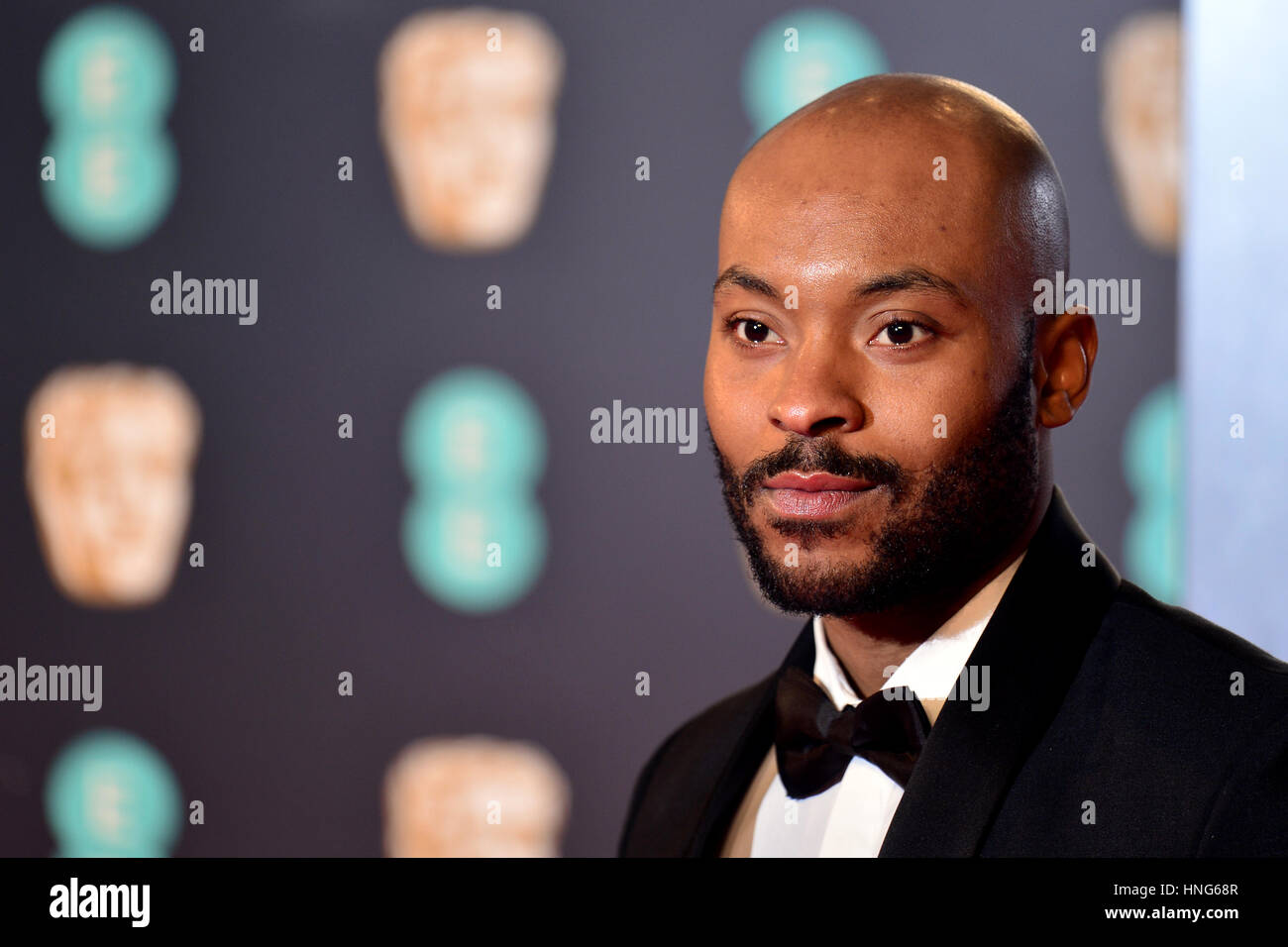 Arinze Kene attending the EE British Academy Film Awards held at the Royal Albert Hall, Kensington Gore, Kensington, London. PRESS ASSOCIATION Photo. Picture date: Sunday February 12, 2017. See PA story SHOWBIZ Baftas. Photo credit should read: Dominic Lipinski/PA Wire Stock Photo