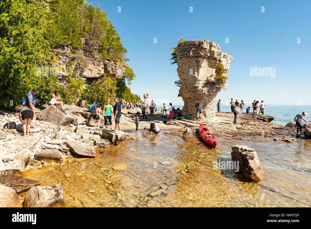 Flowerpot Island at Fathom Five National Marine Park on Bruce Peninsula