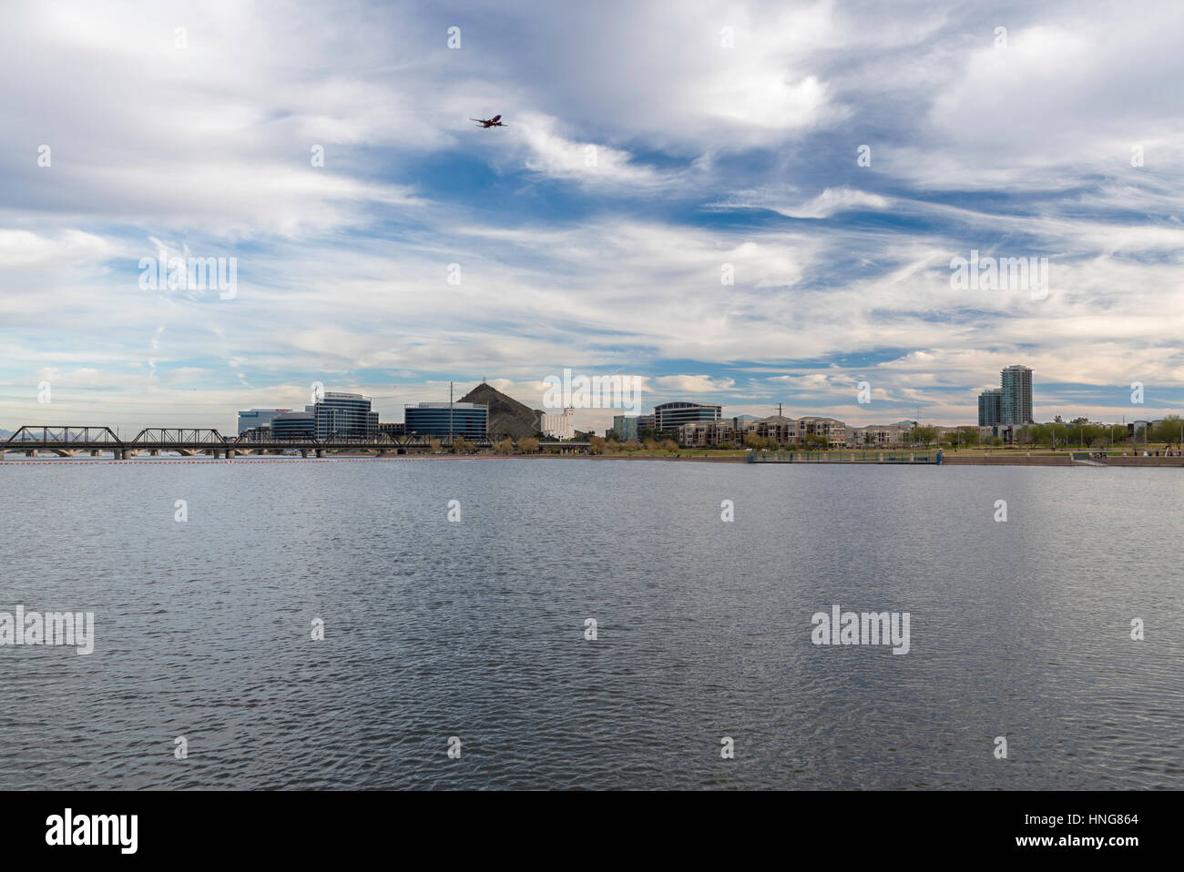 Tempe Town Lake and Downtown Tempe Arizona Stock Photo Alamy