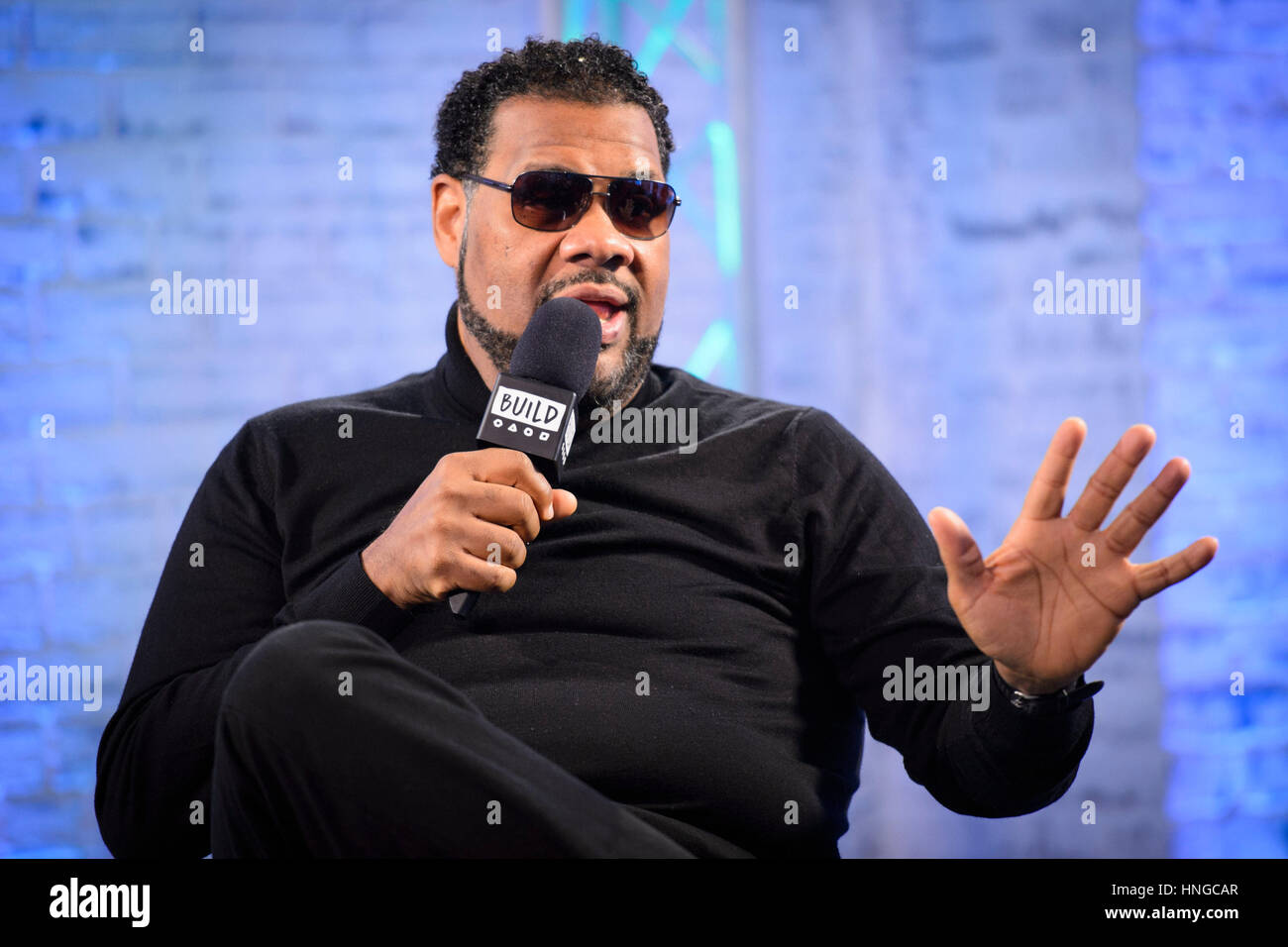 Fatman Scoop speaks during a BUILD series event in London Stock Photo