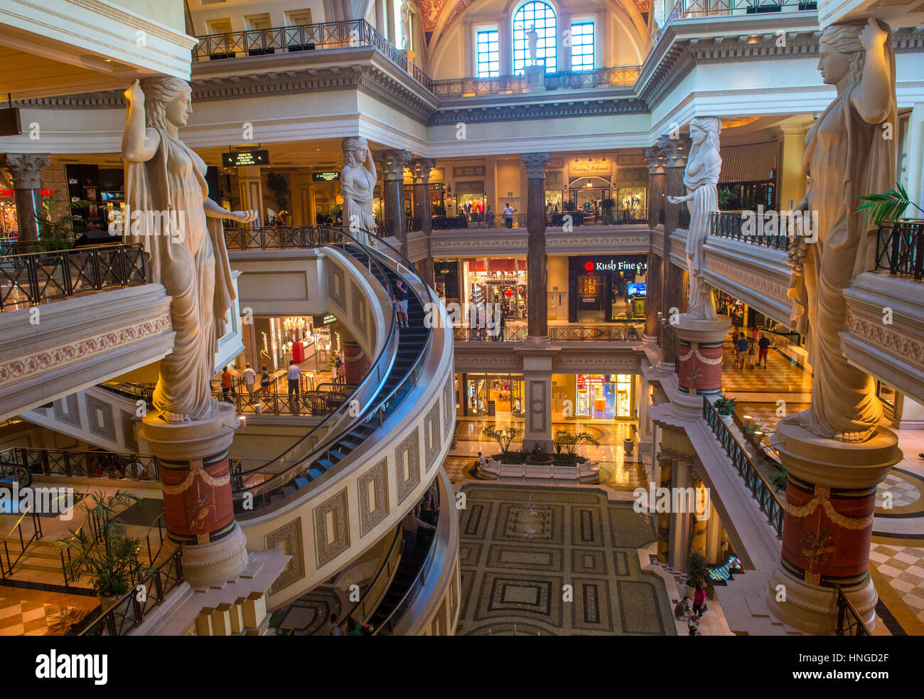 Atrium In Forum Shopping Mall At Caesars Palace Hotel, Las Vegas Stock  Photo, Picture and Royalty Free Image. Image 132891525.