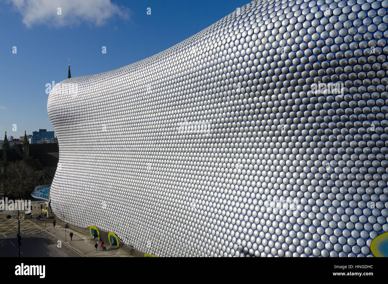 The futuristic Selfridges building in the Bullring Shopping Centre in Birmingham Stock Photo