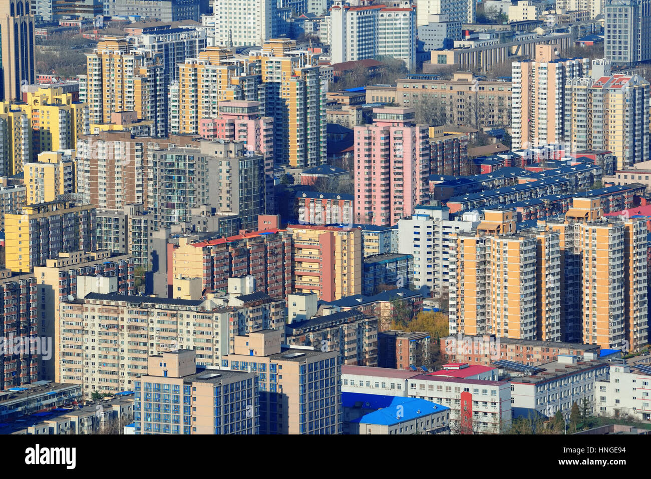 Urban city architecture background from Beijing. Stock Photo