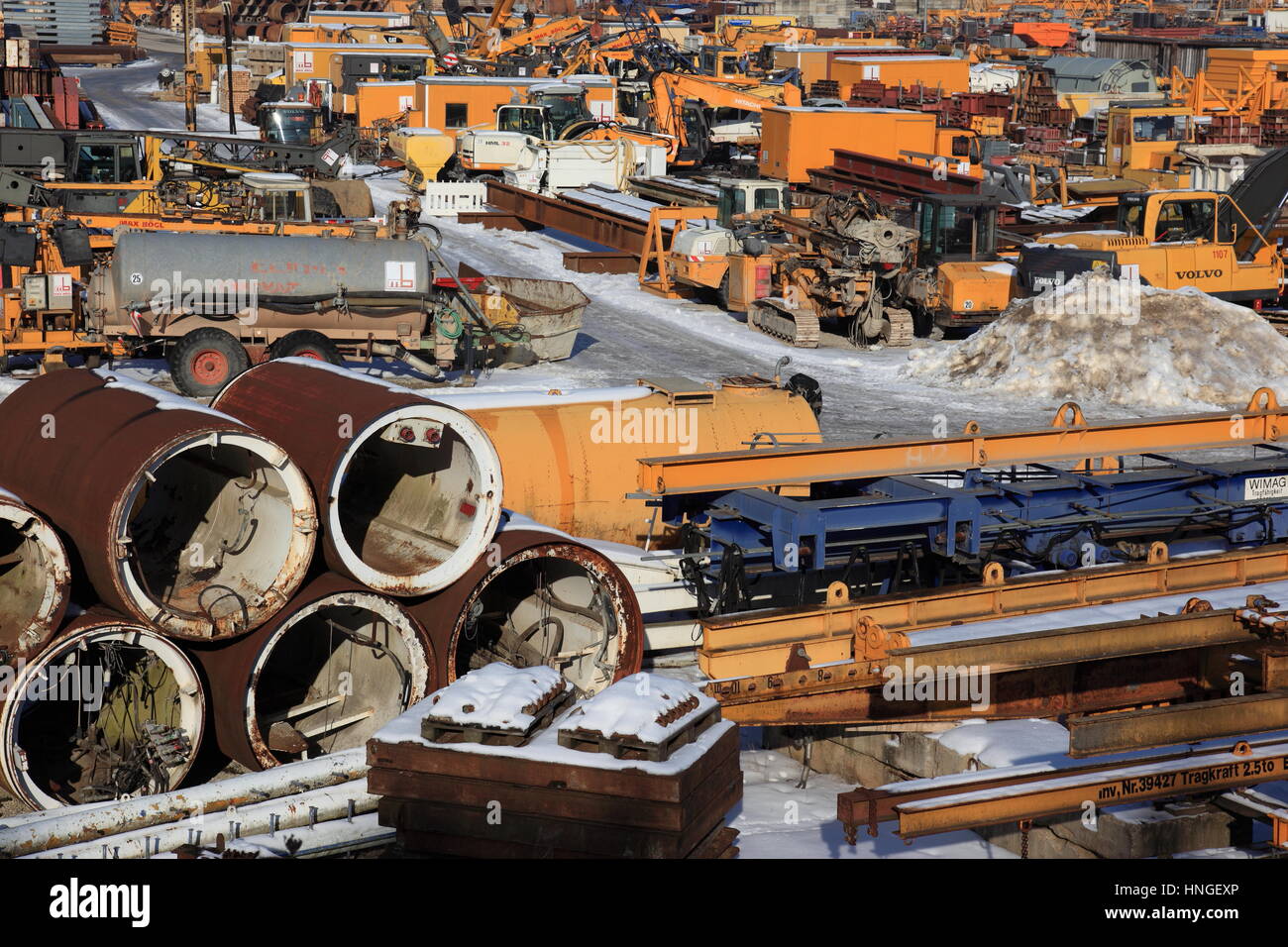 heavy construction equipment, Germany, Europe. Photo by Willy Matheisl