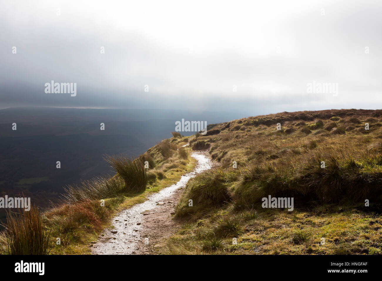 The Path Along the Escarpment. A public walking path goes along the ...