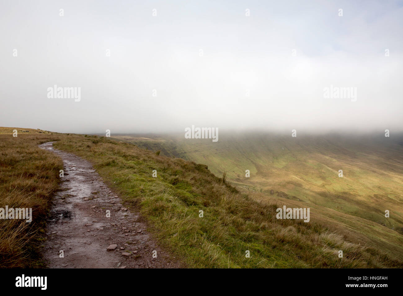 The Path Along the Escarpment. A public walking path goes along the ...