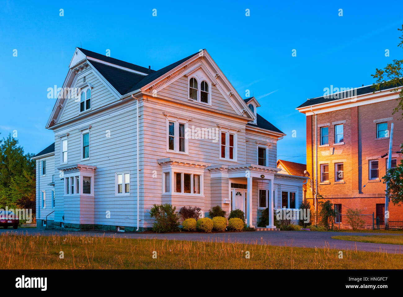 Large, detached traditional house in Sydney, Nova Scotia, Canada Stock Photo