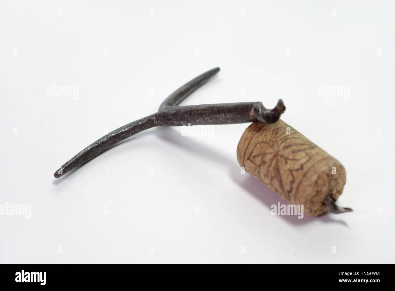 plain old nonmechanical corkscrew, was broken when screwing in the