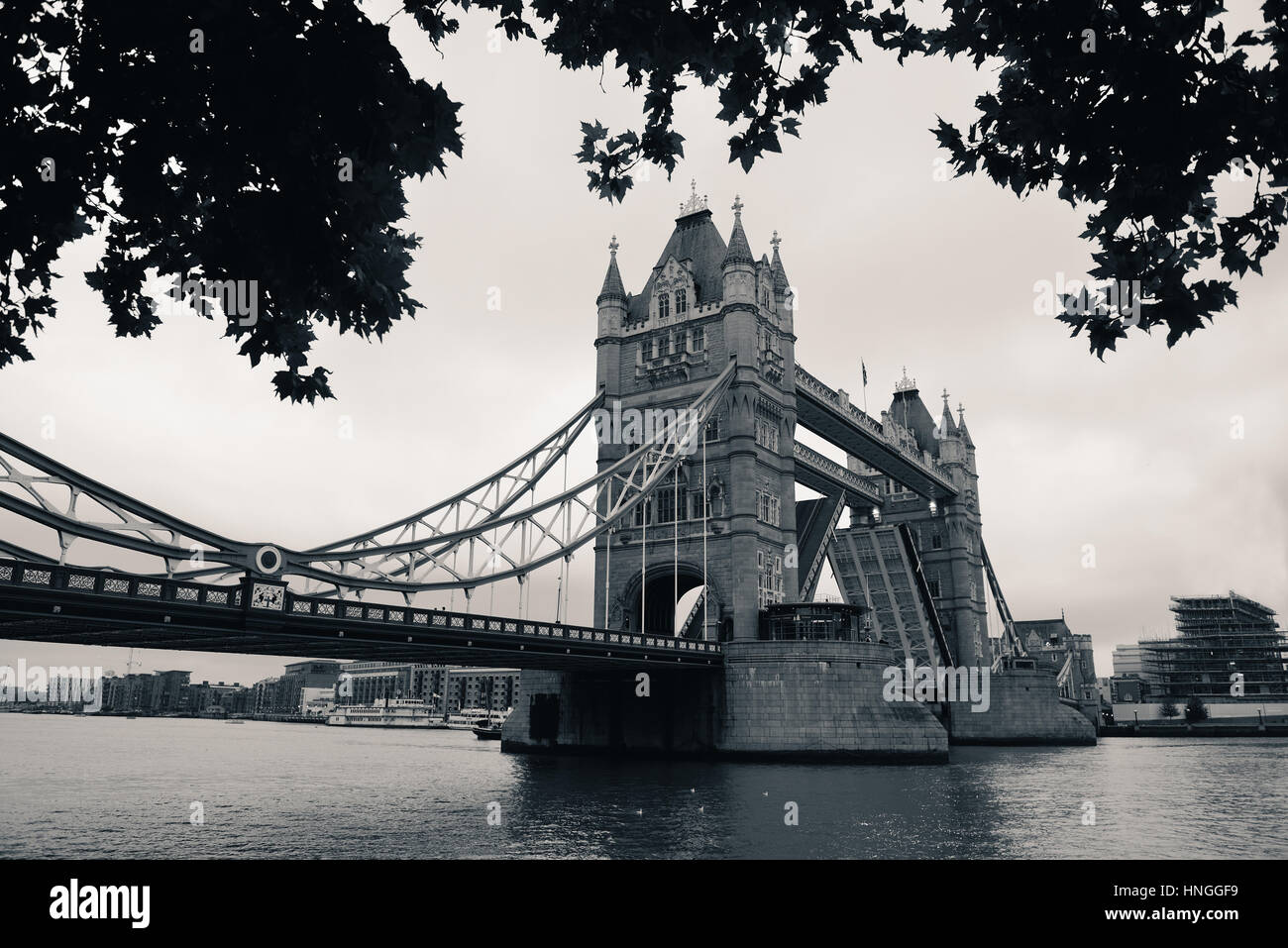 Tower Bridge in London in United Kingdoms. Stock Photo