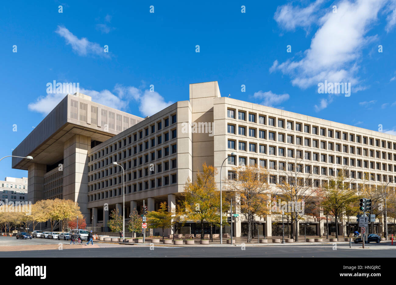 The J Edgar Hoover Building, Headquarters of the FBI, Pennsylvania Avenue, Washington DC, USA Stock Photo
